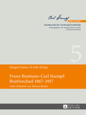 cover image of Franz Brentano-Carl Stumpf